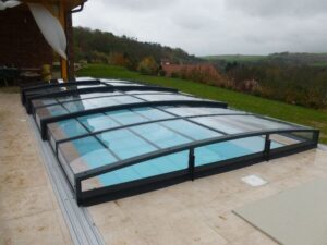 Nízké zastřešení bazénu Harmonie, Vsetín